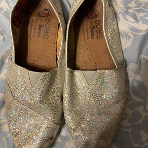 Skechers BOBS Women's Sparkle Flats - Silver